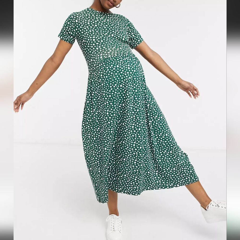Wednesday's Girl maternity midi dress